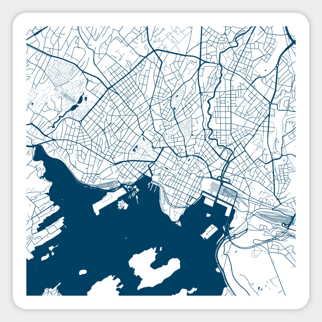 Kopie von Kopie von Kopie von Kopie von Kopie von Kopie von Kopie von Kopie von Kopie von Kopie von Kopie von Kopie von Kopie von Kopie von Kopie von Kopie von Lisbon map city map poster - modern gift with city map in dark blue Sticker by 44spaces